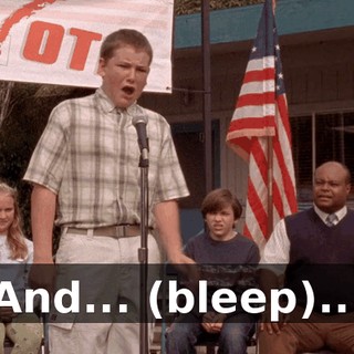 And... (bleep)...