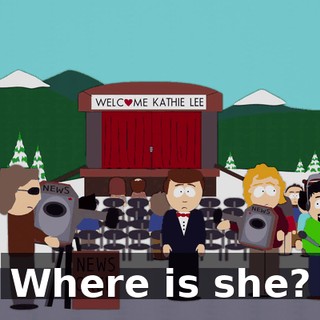 Where is she?