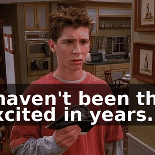 I haven't been this excited in years.