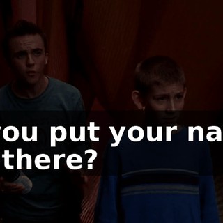 if you put your name up there?