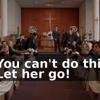 - You can't do this! - Let her go!