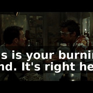 This is your burning hand. It's right here.