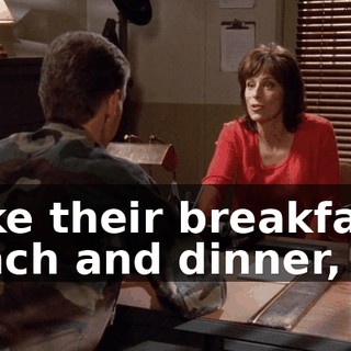take their breakfast, lunch and dinner,