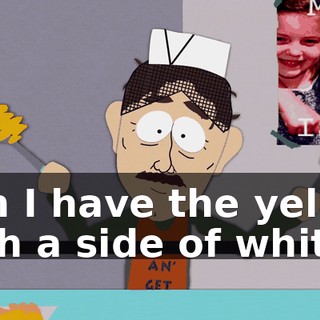 Can I have the yellow with a side of white?