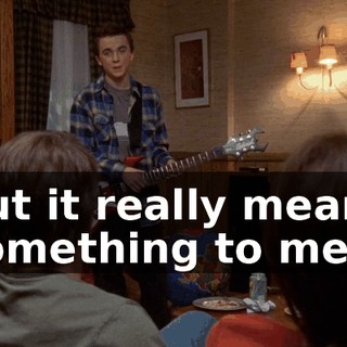 but it really means something to me.