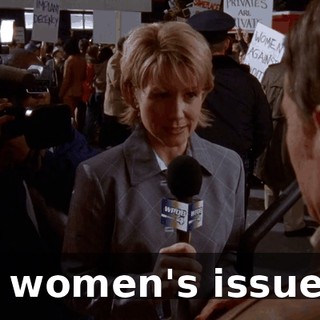 to women's issues?