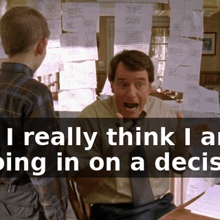 and I really think I am zeroing in on a decision.
