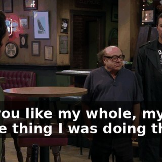 Did you like my whole, my whole thing I was doing there?