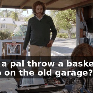 help a pal throw a basketball hoop on the old garage?