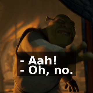 - Aah! - Oh, no.