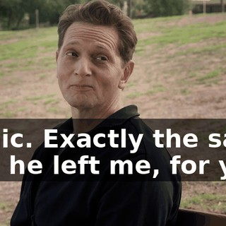 Ironic. Exactly the same way he left me, for you.