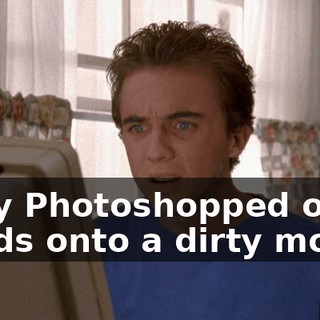 They Photoshopped our heads onto a dirty movie.