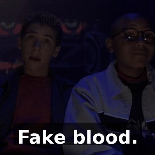 Fake blood.