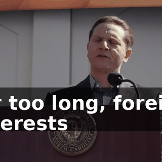 for too long, foreign interests