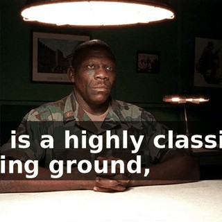 This is a highly classified testing ground,