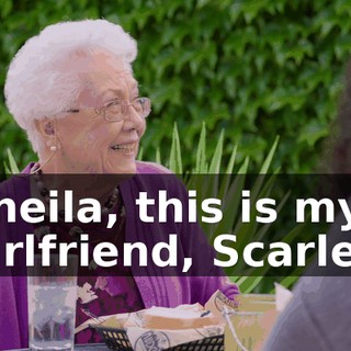 Sheila, this is my girlfriend, Scarlet.