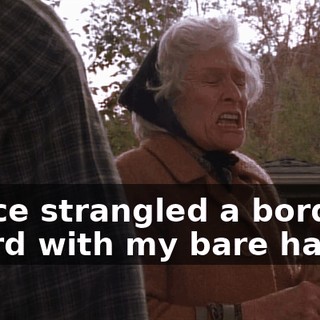 I once strangled a border guard with my bare hands.