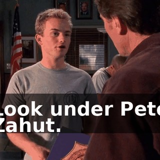 Look under Pete Zahut.