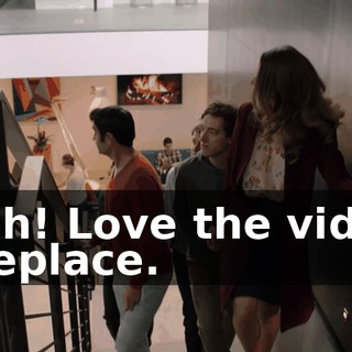 Ooh! Love the video fireplace.