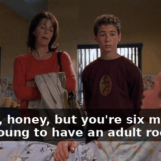 Sorry, honey, but you're six months too young to have an adult room.
