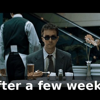 After a few weeks,