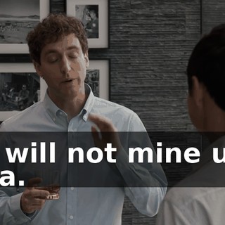 We will not mine user data.