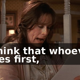 I think that whoever goes first,
