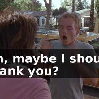 Oh, maybe I should thank you?