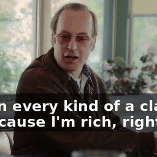 I own every kind of a classic car 'cause I'm rich, right?