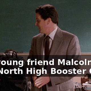 my young friend Malcolm to the North High Booster Club.