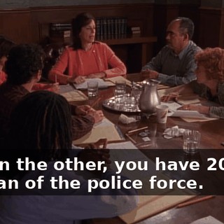 and on the other, you have 20-year veteran of the police force.
