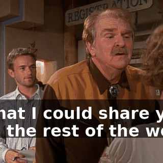 so that I could share you with the rest of the world.
