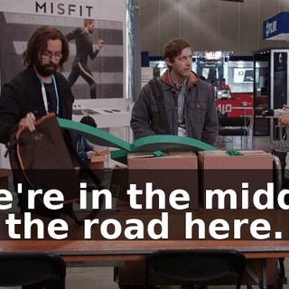 We're in the middle of the road here.