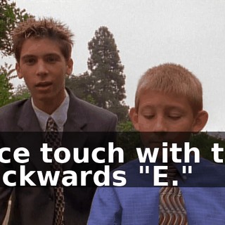 Nice touch with the backwards "E."