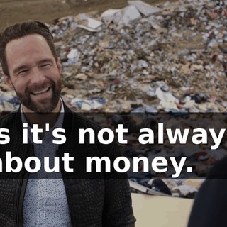 is it's not always about money.