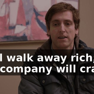 He'll walk away rich, the company will crater,