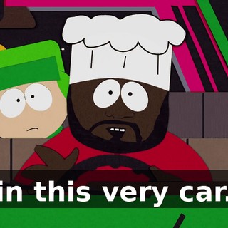 in this very car.