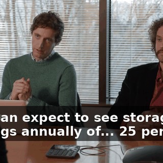 You can expect to see storage savings annually of... 25 percent.