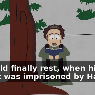 "would finally rest, when his spirit was imprisoned by Hamon