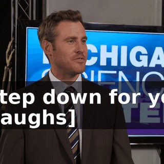 - Step down for you. - [laughs]