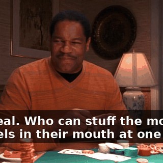 Big deal. Who can stuff the most pretzels in their mouth at one time?