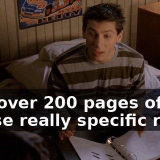It's over 200 pages of these really specific rules