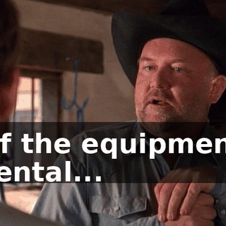 of the equipment rental...