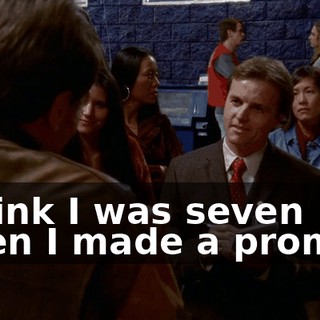 I think I was seven when I made a promise