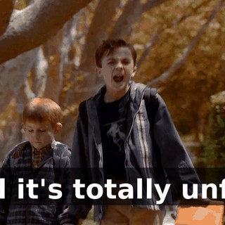 And it's totally unfair.
