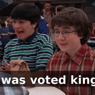 I was voted king.
