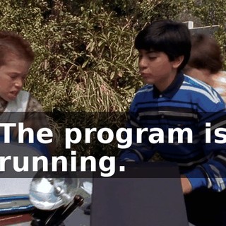 The program is running.