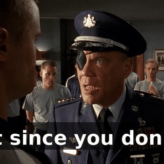 But since you don't...