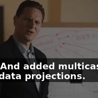 Yes. And added multicasting and data projections.