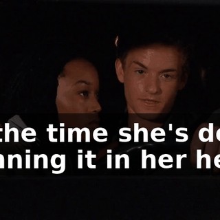 By the time she's done spinning it in her head,